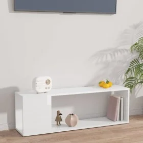 Mueble para TV madera contrachapada blanco brillo 100x24x32 cm de vidaXL, Muebles TV - Ref: Foro24-809167, Precio: 35,94 €, D...