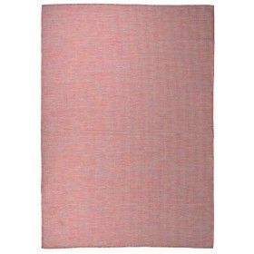 Roter flachgewebter Outdoor-Teppich 140x200 cm von vidaXL, Teppiche - Ref: Foro24-340824, Preis: 45,56 €, Rabatt: %
