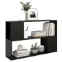 Schwarzes Sperrholz-Bücherregal 100x24x63 cm von vidaXL, Bücherregale und Regale - Ref: Foro24-809171, Preis: 42,05 €, Rabatt: %