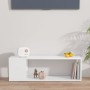 Hochglanzweißer TV-Schrank aus Sperrholz, 100 x 24 x 32 cm von vidaXL, TV-Möbel - Ref: Foro24-809167, Preis: 37,17 €, Rabatt: %