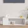 Mueble para TV madera contrachapada blanco brillo 100x24x32 cm de vidaXL, Muebles TV - Ref: Foro24-809167, Precio: 35,94 €, D...