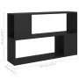 Schwarzes Sperrholz-Bücherregal 100x24x63 cm von vidaXL, Bücherregale und Regale - Ref: Foro24-809171, Preis: 42,05 €, Rabatt: %
