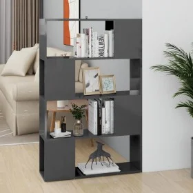 Glossy gray shelving/space divider 80x24x124.5 cm by vidaXL, Bookcases and shelves - Ref: Foro24-809142, Price: 53,13 €, Disc...