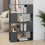 Glossy gray shelving/space divider 80x24x124.5 cm by vidaXL, Bookcases and shelves - Ref: Foro24-809142, Price: 53,13 €, Disc...