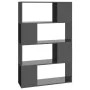Glossy gray shelving/space divider 80x24x124.5 cm by vidaXL, Bookcases and shelves - Ref: Foro24-809142, Price: 53,13 €, Disc...