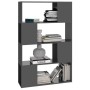 Glänzend graues Regal/Raumteiler 80x24x124,5 cm von vidaXL, Bücherregale und Regale - Ref: Foro24-809142, Preis: 53,76 €, Rab...