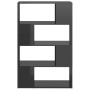 Glossy gray shelving/space divider 80x24x124.5 cm by vidaXL, Bookcases and shelves - Ref: Foro24-809142, Price: 53,76 €, Disc...