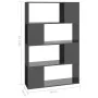 Glossy gray shelving/space divider 80x24x124.5 cm by vidaXL, Bookcases and shelves - Ref: Foro24-809142, Price: 53,13 €, Disc...