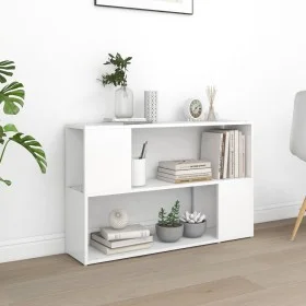 Plywood white bookshelf 100x24x63 cm by vidaXL, Bookcases and shelves - Ref: Foro24-809170, Price: 44,69 €, Discount: %