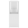 Estantería librería madera contrachapada blanco 100x24x63 cm