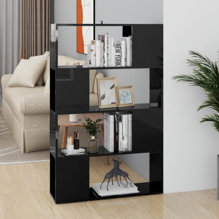 Glänzend schwarzes Regal/Raumteiler 80x24x124,5 cm von vidaXL, Bücherregale und Regale - Ref: Foro24-809141, Preis: 59,91 €, ...