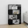 Glänzend schwarzes Regal/Raumteiler 80x24x124,5 cm von vidaXL, Bücherregale und Regale - Ref: Foro24-809141, Preis: 59,14 €, ...