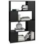 Glänzend schwarzes Regal/Raumteiler 80x24x124,5 cm von vidaXL, Bücherregale und Regale - Ref: Foro24-809141, Preis: 59,14 €, ...