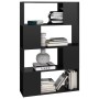 Glänzend schwarzes Regal/Raumteiler 80x24x124,5 cm von vidaXL, Bücherregale und Regale - Ref: Foro24-809141, Preis: 59,91 €, ...