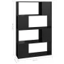 Glänzend schwarzes Regal/Raumteiler 80x24x124,5 cm von vidaXL, Bücherregale und Regale - Ref: Foro24-809141, Preis: 59,14 €, ...