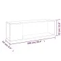 Schwarzer TV-Schrank aus Sperrholz, 100 x 24 x 32 cm von vidaXL, TV-Möbel - Ref: Foro24-809162, Preis: 38,12 €, Rabatt: %