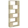 Oak plywood space divider shelf 80x24x186 cm by vidaXL, Bookcases and shelves - Ref: Foro24-809155, Price: 75,81 €, Discount: %