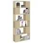 Raumteilerregal aus Eichensperrholz, 80 x 24 x 186 cm von vidaXL, Bücherregale und Regale - Ref: Foro24-809155, Preis: 75,93 ...