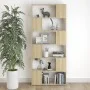 Raumteilerregal aus Eichensperrholz, 80 x 24 x 186 cm von vidaXL, Bücherregale und Regale - Ref: Foro24-809155, Preis: 75,93 ...