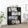 Schwarzes Regal/Raumteiler 100x24x124 cm von vidaXL, Bücherregale und Regale - Ref: Foro24-809189, Preis: 60,45 €, Rabatt: %