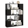 Schwarzes Regal/Raumteiler 100x24x124 cm von vidaXL, Bücherregale und Regale - Ref: Foro24-809189, Preis: 60,45 €, Rabatt: %