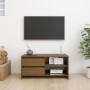 TV-Schrank aus massivem Kiefernholz in Honigbraun, 80 x 31 x 39 cm von vidaXL, TV-Möbel - Ref: Foro24-809897, Preis: 58,52 €,...