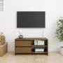 TV-Schrank aus massivem Kiefernholz in Honigbraun, 80 x 31 x 39 cm von vidaXL, TV-Möbel - Ref: Foro24-809897, Preis: 57,78 €,...