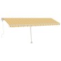 Automatische Markise LED-Windsensor gelb weiß 600x350cm von vidaXL, Markisen - Ref: Foro24-3069693, Preis: 918,60 €, Rabatt: %