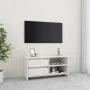 Massiver TV-Schrank aus weißem Kiefernholz, 80 x 31 x 39 cm von vidaXL, TV-Möbel - Ref: Foro24-809895, Preis: 60,33 €, Rabatt: %