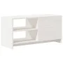 Massiver TV-Schrank aus weißem Kiefernholz, 80 x 31 x 39 cm von vidaXL, TV-Möbel - Ref: Foro24-809895, Preis: 60,33 €, Rabatt: %
