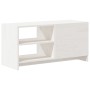 Mueble para TV de madera maciza de pino blanco 80x31x39 cm de vidaXL, Muebles TV - Ref: Foro24-809895, Precio: 62,87 €, Descu...