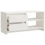 Massiver TV-Schrank aus weißem Kiefernholz, 80 x 31 x 39 cm von vidaXL, TV-Möbel - Ref: Foro24-809895, Preis: 60,33 €, Rabatt: %