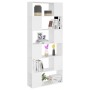 Weißes Sperrholz-Separator-Bücherregal 80x24x186 cm von vidaXL, Bücherregale und Regale - Ref: Foro24-809152, Preis: 79,32 €,...