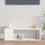 Weißer TV-Schrank aus Sperrholz, 100 x 24 x 32 cm von vidaXL, TV-Möbel - Ref: Foro24-809161, Preis: 39,69 €, Rabatt: %