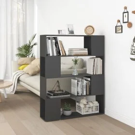 Gray space divider shelf 100x24x124 cm by vidaXL, Bookcases and shelves - Ref: Foro24-809190, Price: 58,29 €, Discount: %
