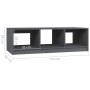 Solid gray pine wood coffee table 110x50x34 cm by vidaXL, Coffee table - Ref: Foro24-809914, Price: 54,68 €, Discount: %