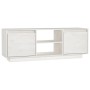 Massiver TV-Schrank aus weißem Kiefernholz, 110 x 30 x 40 cm von vidaXL, TV-Möbel - Ref: Foro24-809901, Preis: 68,96 €, Rabat...