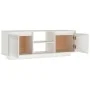 Massiver TV-Schrank aus weißem Kiefernholz, 110 x 30 x 40 cm von vidaXL, TV-Möbel - Ref: Foro24-809901, Preis: 68,09 €, Rabat...