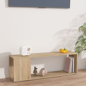 Mueble para TV madera contrachapada roble Sonoma 100x24x32 cm de vidaXL, Muebles TV - Ref: Foro24-809164, Precio: 35,02 €, De...