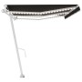 Automatic awning LED wind sensor anthracite gray 600x350 cm by vidaXL, Awnings - Ref: Foro24-3069694, Price: 955,52 €, Discou...