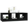 Couchtisch aus massivem schwarzem Kiefernholz, 110 x 50 x 34 cm von vidaXL, Couchtisch - Ref: Foro24-809916, Preis: 67,13 €, ...