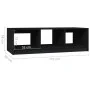 Couchtisch aus massivem schwarzem Kiefernholz, 110 x 50 x 34 cm von vidaXL, Couchtisch - Ref: Foro24-809916, Preis: 67,13 €, ...
