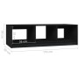 Mesa de centro madera maciza de pino negro 110x50x34 cm de vidaXL, Mesas de centro - Ref: Foro24-809916, Precio: 67,80 €, Des...