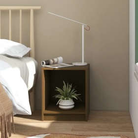 Honey brown solid pine wood nightstand 35.5x33.5x41.5 cm by vidaXL, Nightstands - Ref: Foro24-809925, Price: 32,49 €, Discoun...
