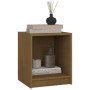 Honey brown solid pine wood nightstand 35.5x33.5x41.5 cm by vidaXL, Nightstands - Ref: Foro24-809925, Price: 32,49 €, Discoun...
