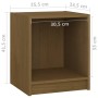 Honey brown solid pine wood nightstand 35.5x33.5x41.5 cm by vidaXL, Nightstands - Ref: Foro24-809925, Price: 32,49 €, Discoun...
