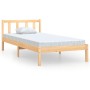 Bettgestell aus massivem Kiefernholz, 90 x 190 cm von vidaXL, Betten und Lattenroste - Ref: Foro24-810047, Preis: 72,09 €, Ra...