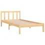 Solid pine wood bed frame 90x190 cm by vidaXL, Beds and slatted bases - Ref: Foro24-810047, Price: 71,22 €, Discount: %