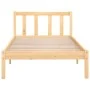 Solid pine wood bed frame 90x190 cm by vidaXL, Beds and slatted bases - Ref: Foro24-810047, Price: 71,22 €, Discount: %