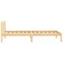 Solid pine wood bed frame 90x190 cm by vidaXL, Beds and slatted bases - Ref: Foro24-810047, Price: 71,22 €, Discount: %